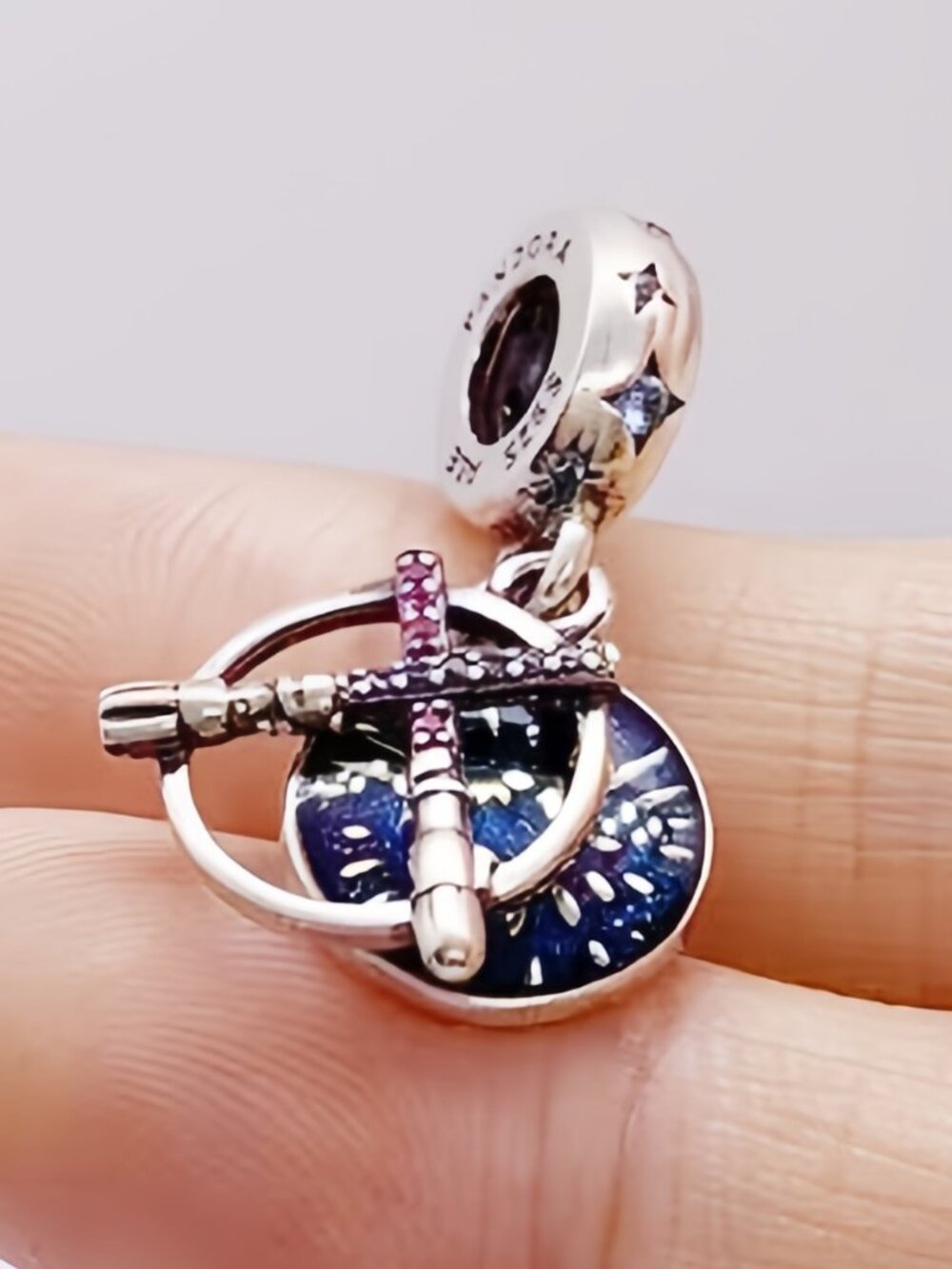 Pandora Star Wars Lightsaber Double Dangle Charm